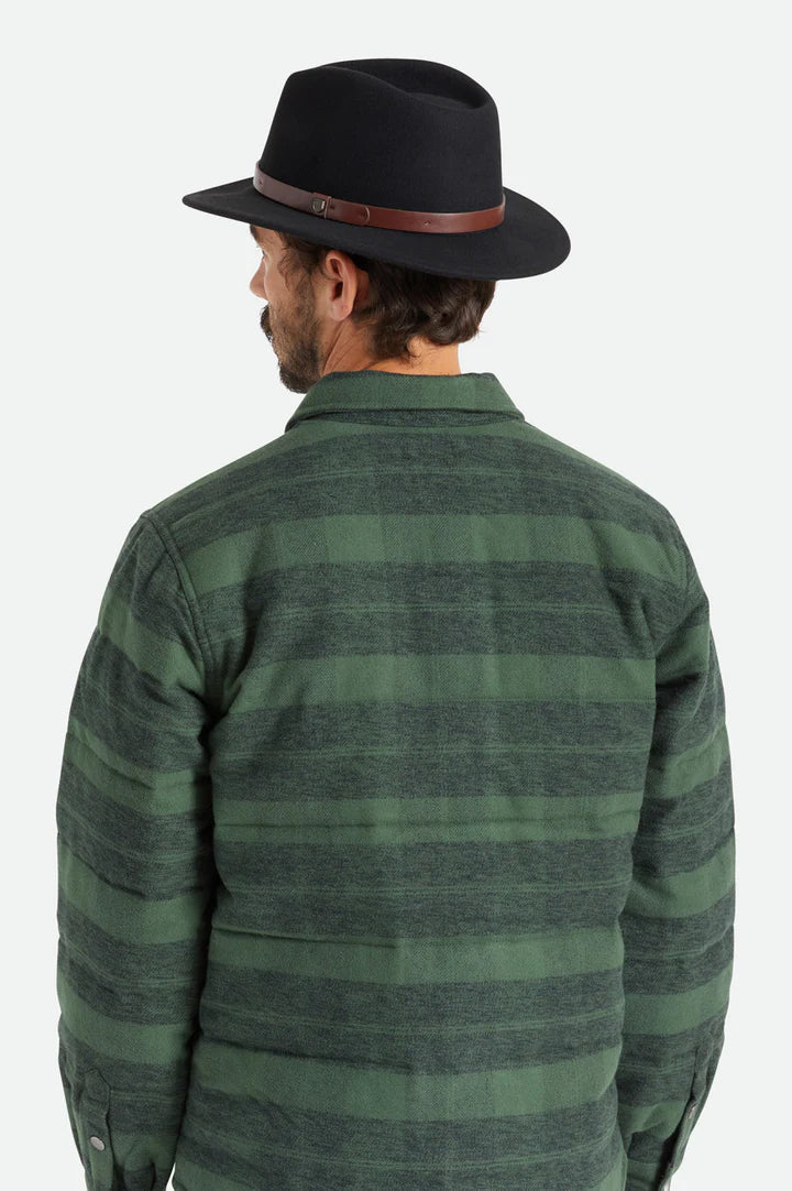 Messer Fedora - Black and Maroon