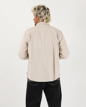 Motion L/S Cord Shirt - Stone
