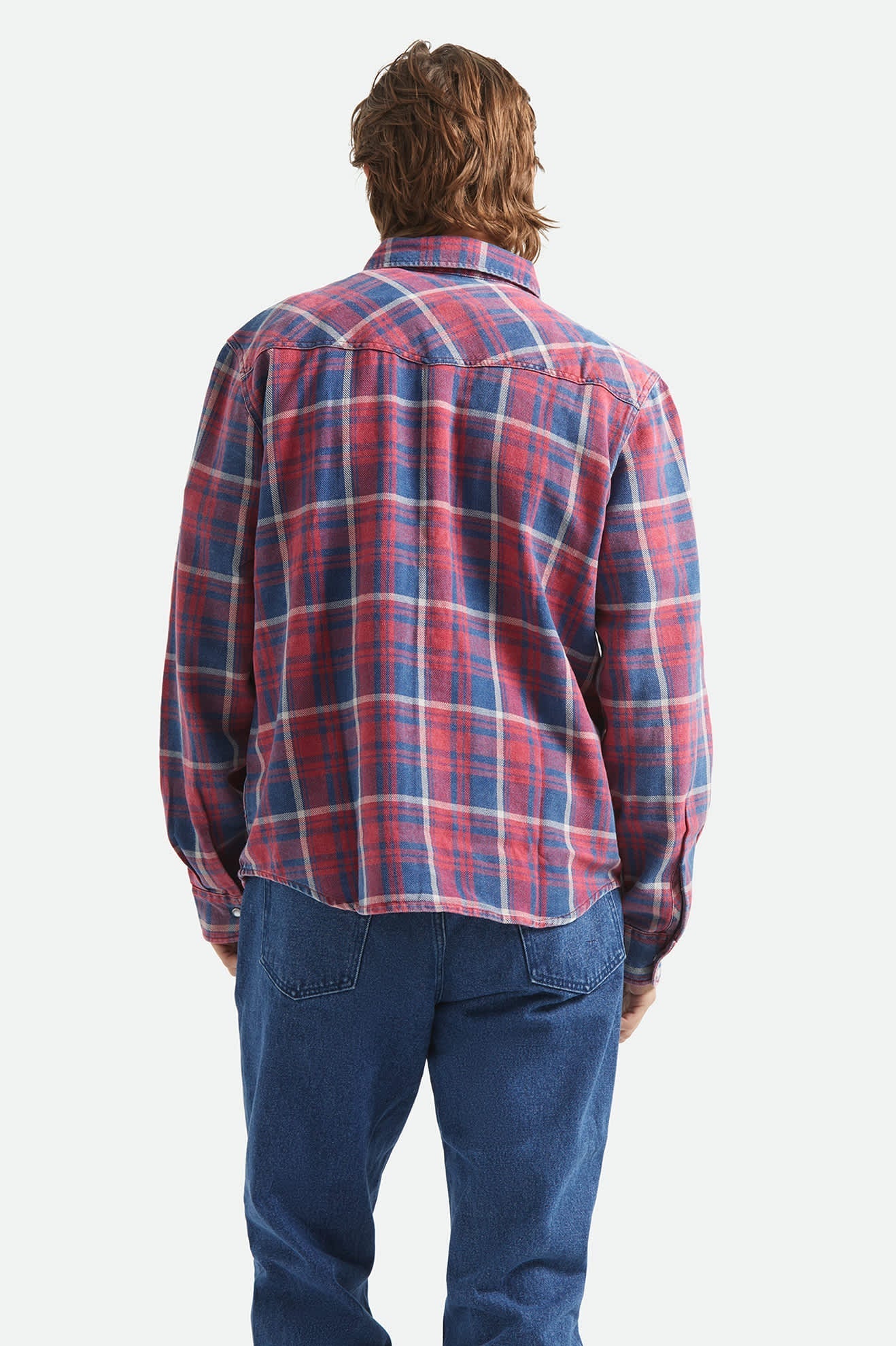Waylon LW Overshirt - Denim Plaid