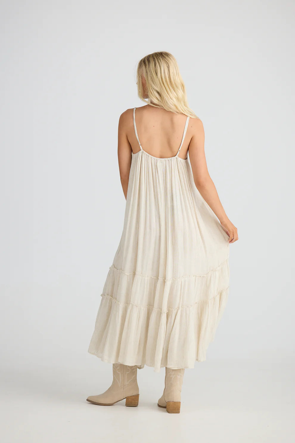 Ithika Strappy Dress - Light Natural