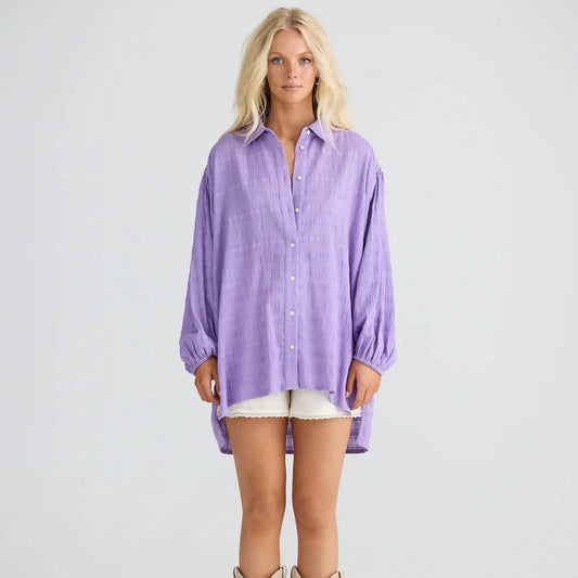 Leilani Shirt - Lilac Breeze
