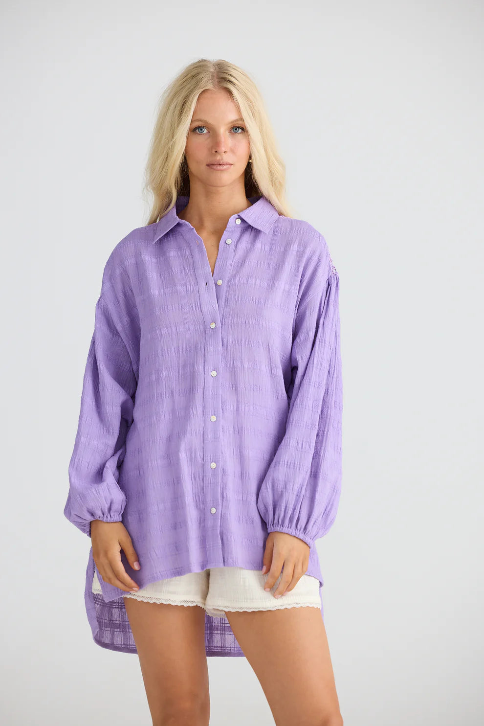 Leilani Shirt - Lilac Breeze