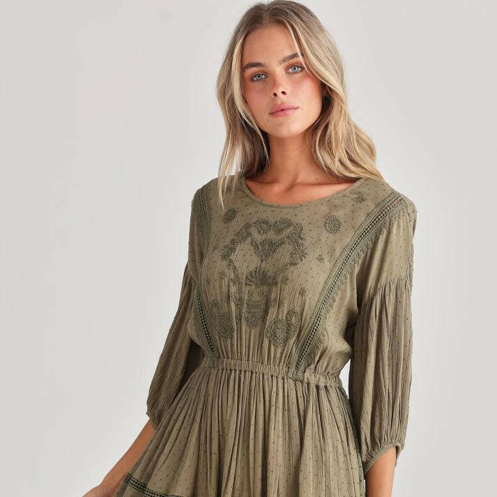 Venus Short Dress - Olive