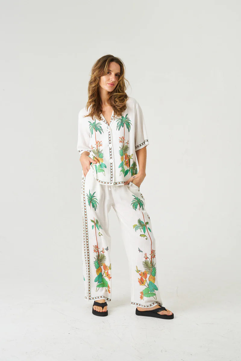 Palm Grove Bliss Pants - White