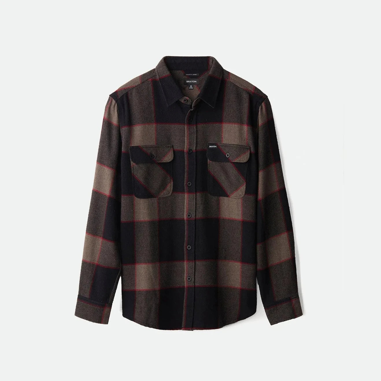 Bowery L/S Flannel - Heather Grey / Charcoal
