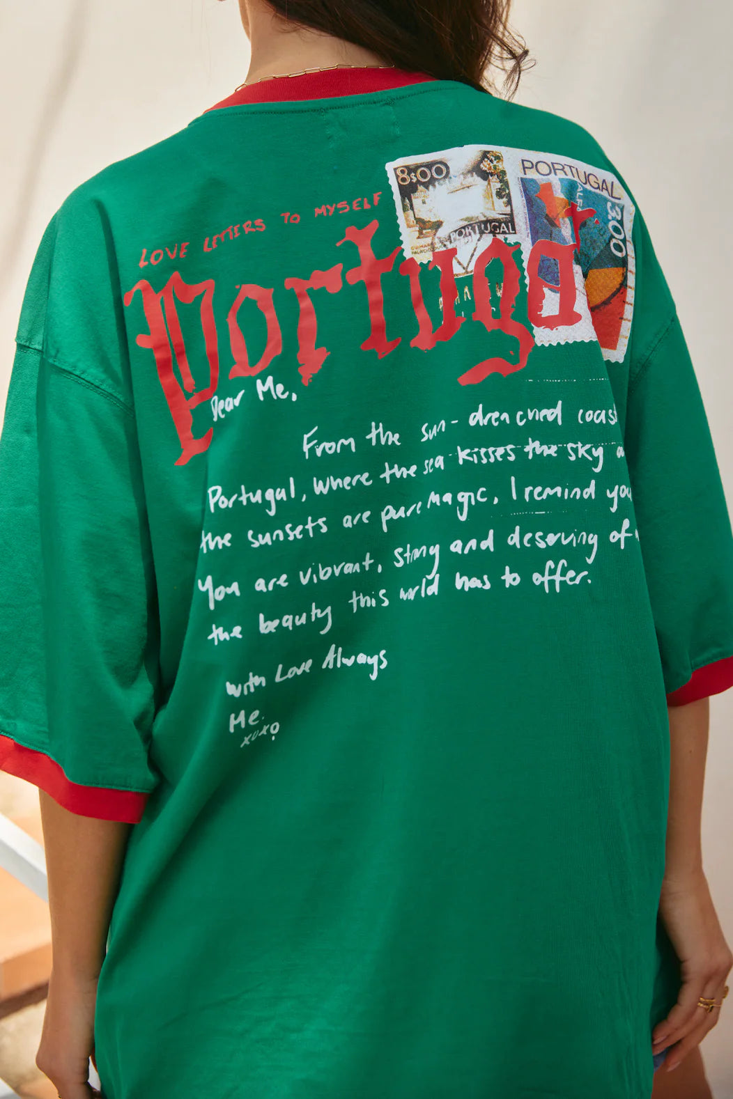 The Portugal Love Notes Tee - Green