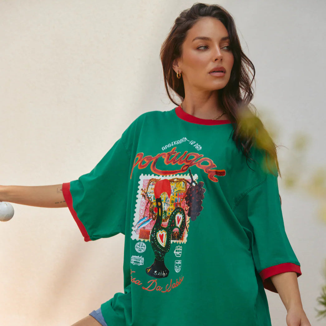 The Portugal Love Notes Tee - Green