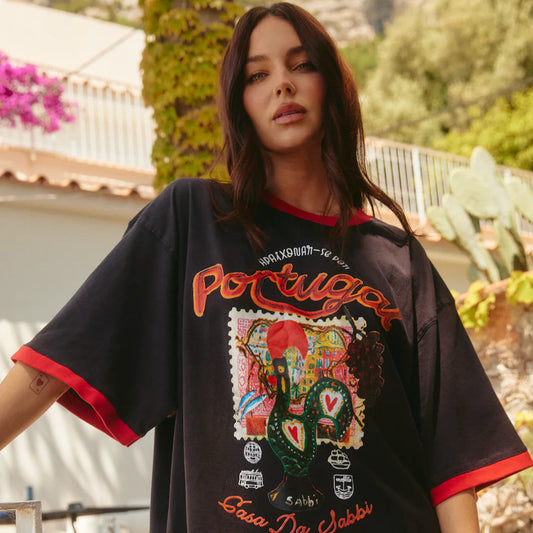 The Portugal Love Notes Tee - Black