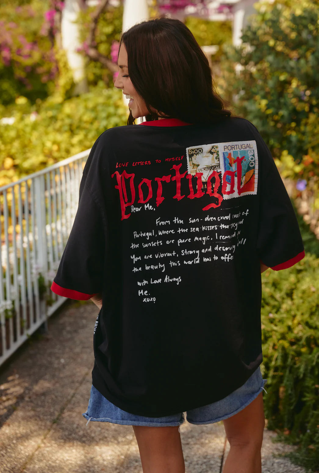The Portugal Love Notes Tee - Black