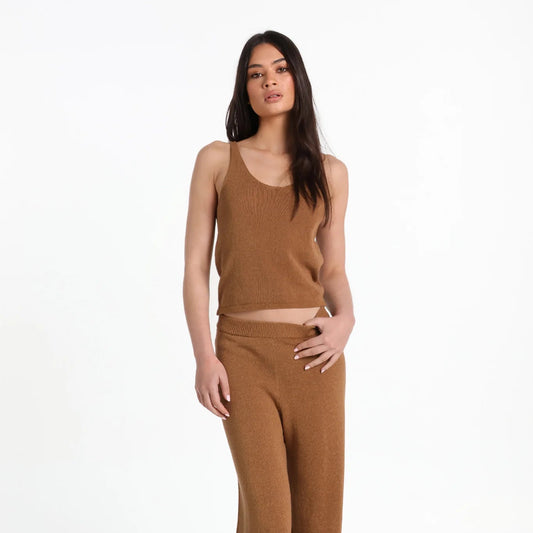 Raya Knit Top - Toffee