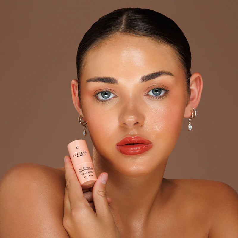 Natural Lip and Cheek Tint - Red Earth