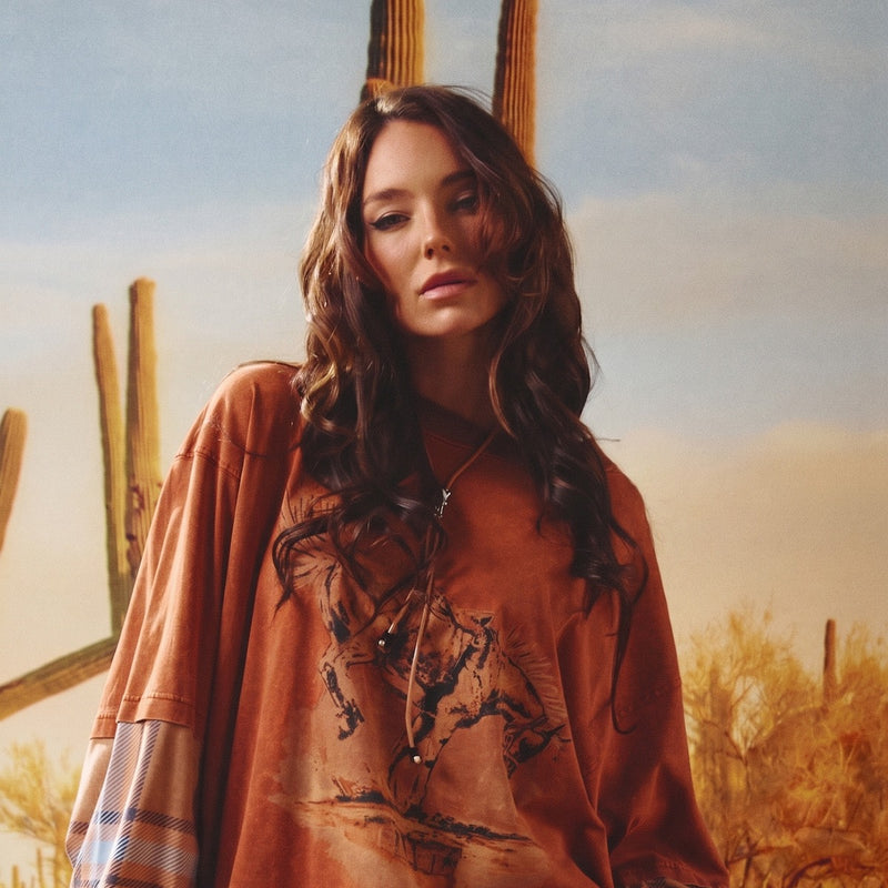 The Rodeo Romeo LS Tee - Rust