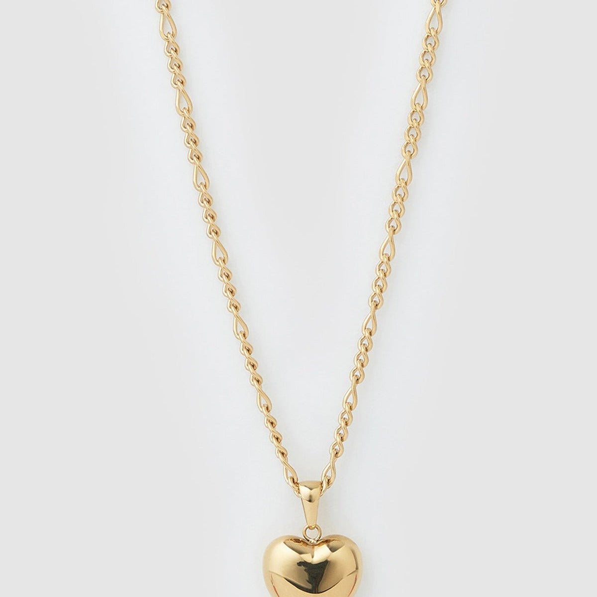 Rose Heart Necklace - Gold