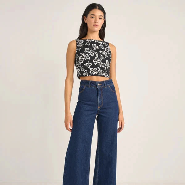 Roselle Tie Back Top