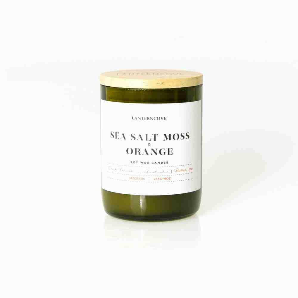 Sea Salt Moss and Orange Jade Candle