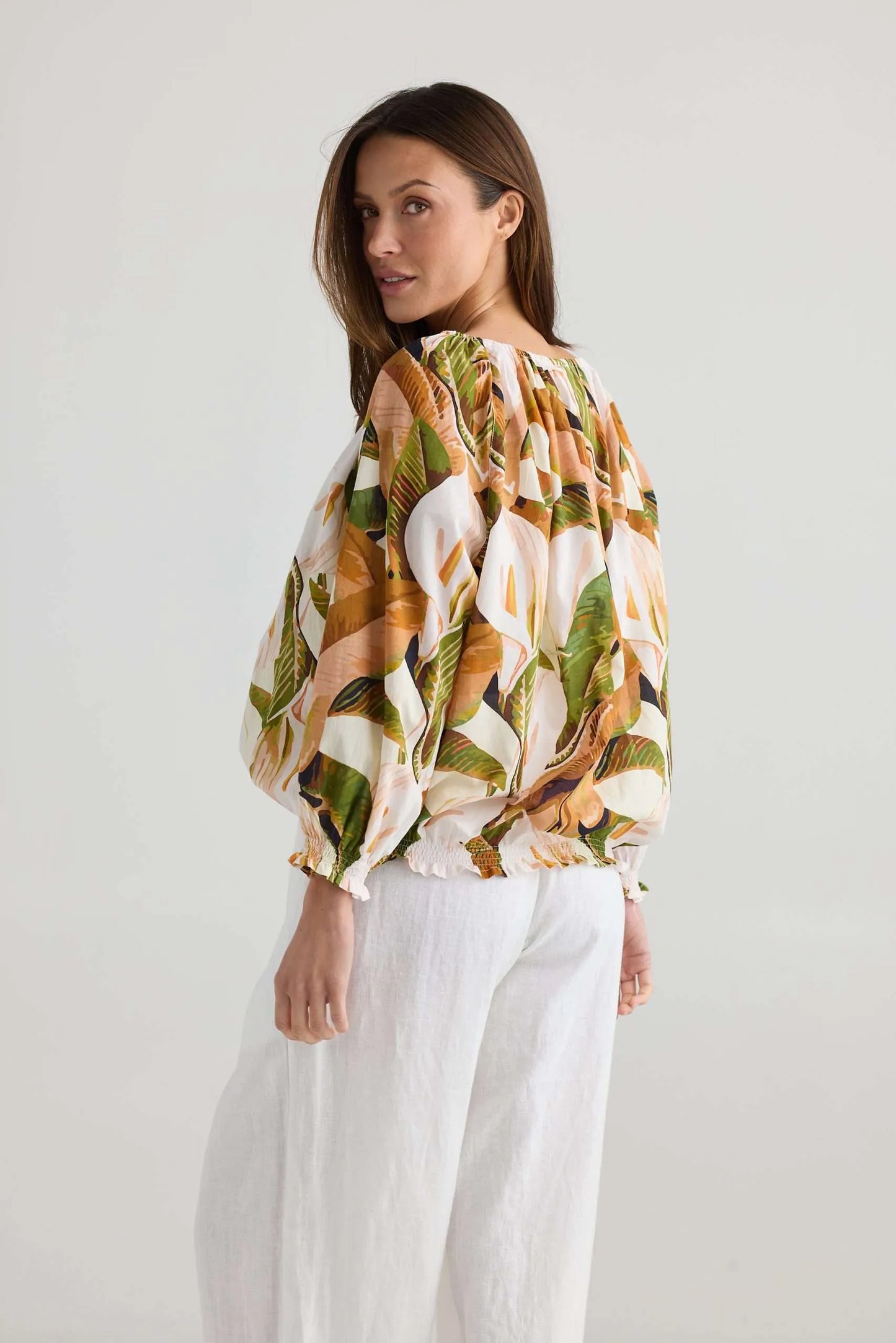 Seaside Top - Autumn Jungle