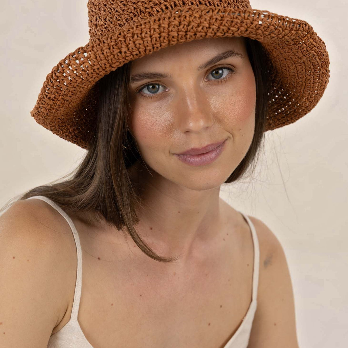 Humidity Lifestyle Seaside Bucket Hat - Rust