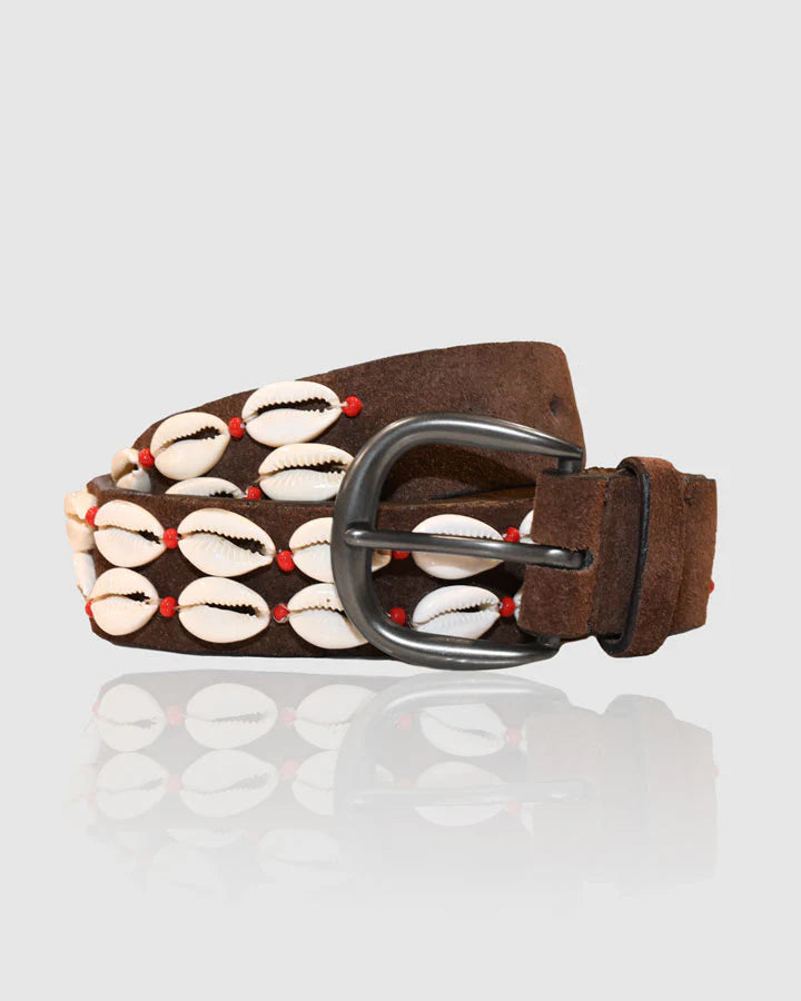 Shell belt - Shell / Suede