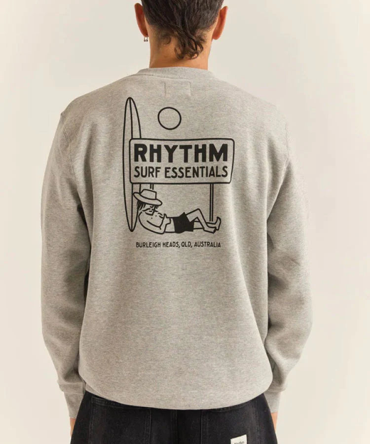 Siesta Fleece Crew - Grey Heather