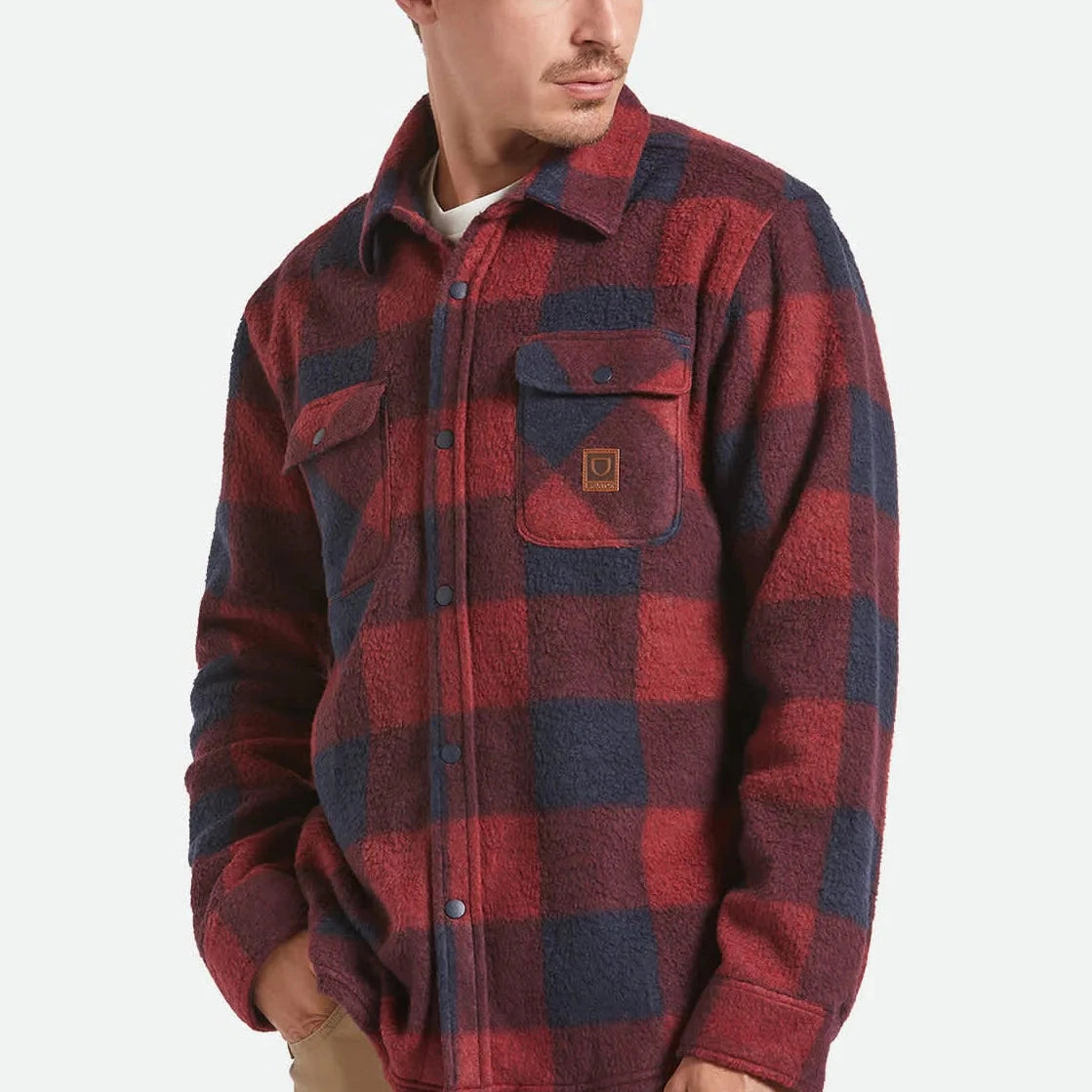 Bowery L/S Arctic Stretch Fleece - Adrenaline Rush / Mood Indigo PL