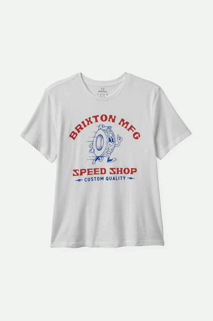 Speed Shop Vintage Crew Tee - White