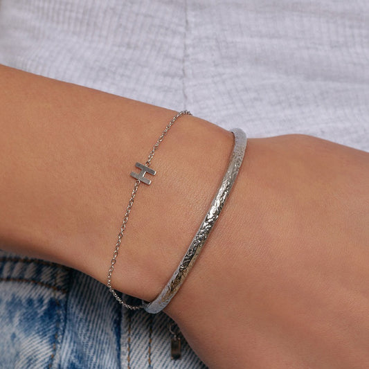 Stevie Silver Cuff Bracelet