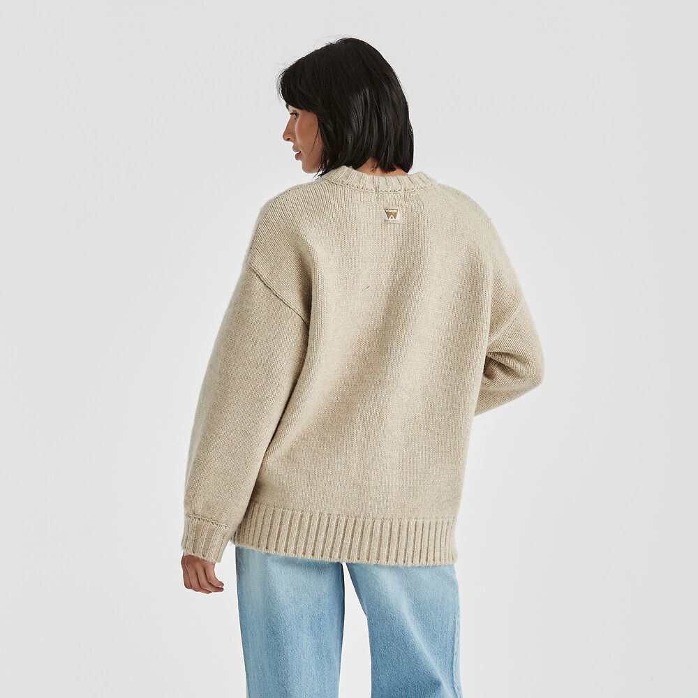 Symbols Slouch Knit - Cream Cacao