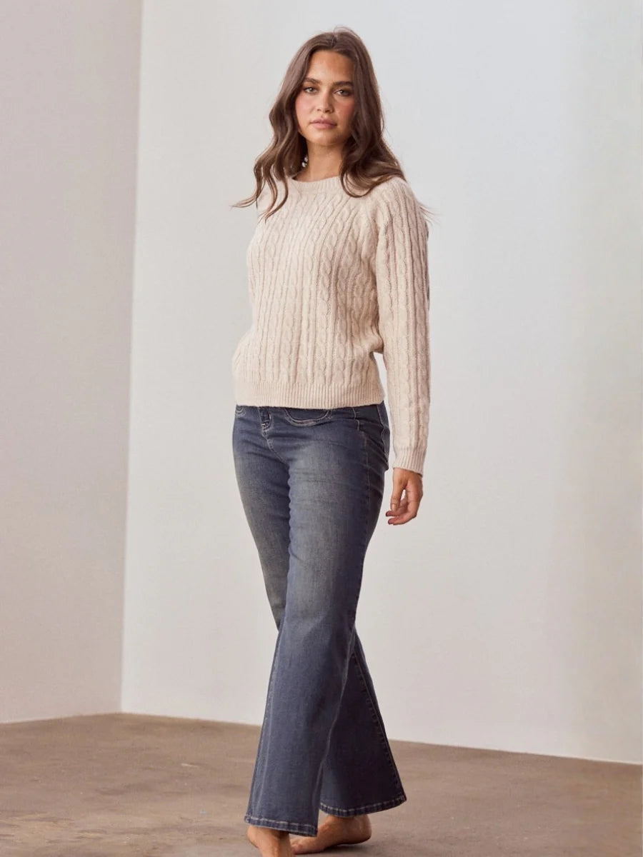 Ellie Knit - Almond Marle
