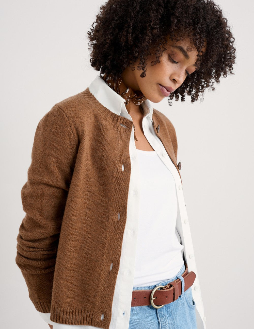 Tern Tide Cardigan - Coffee
