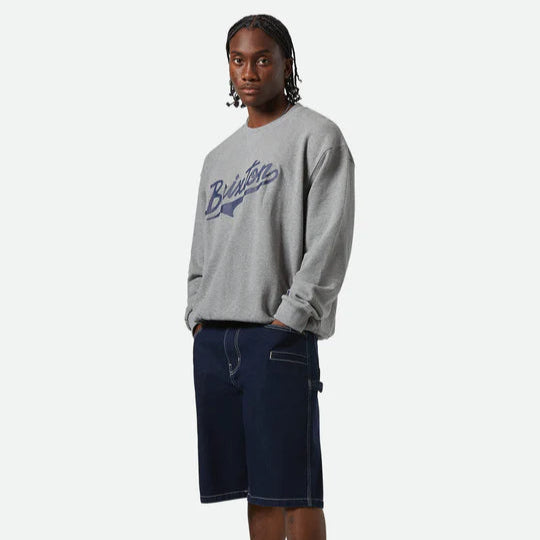 The League Broken in Crew - Heather Grey