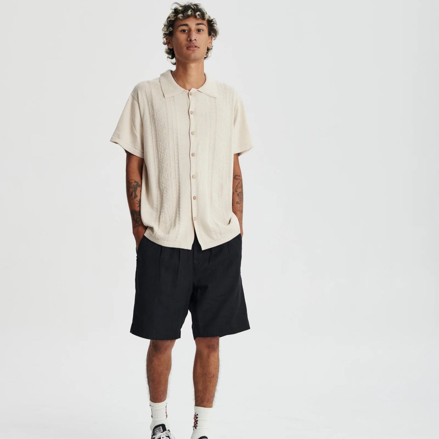 Trader Knit Shirt - Ecru
