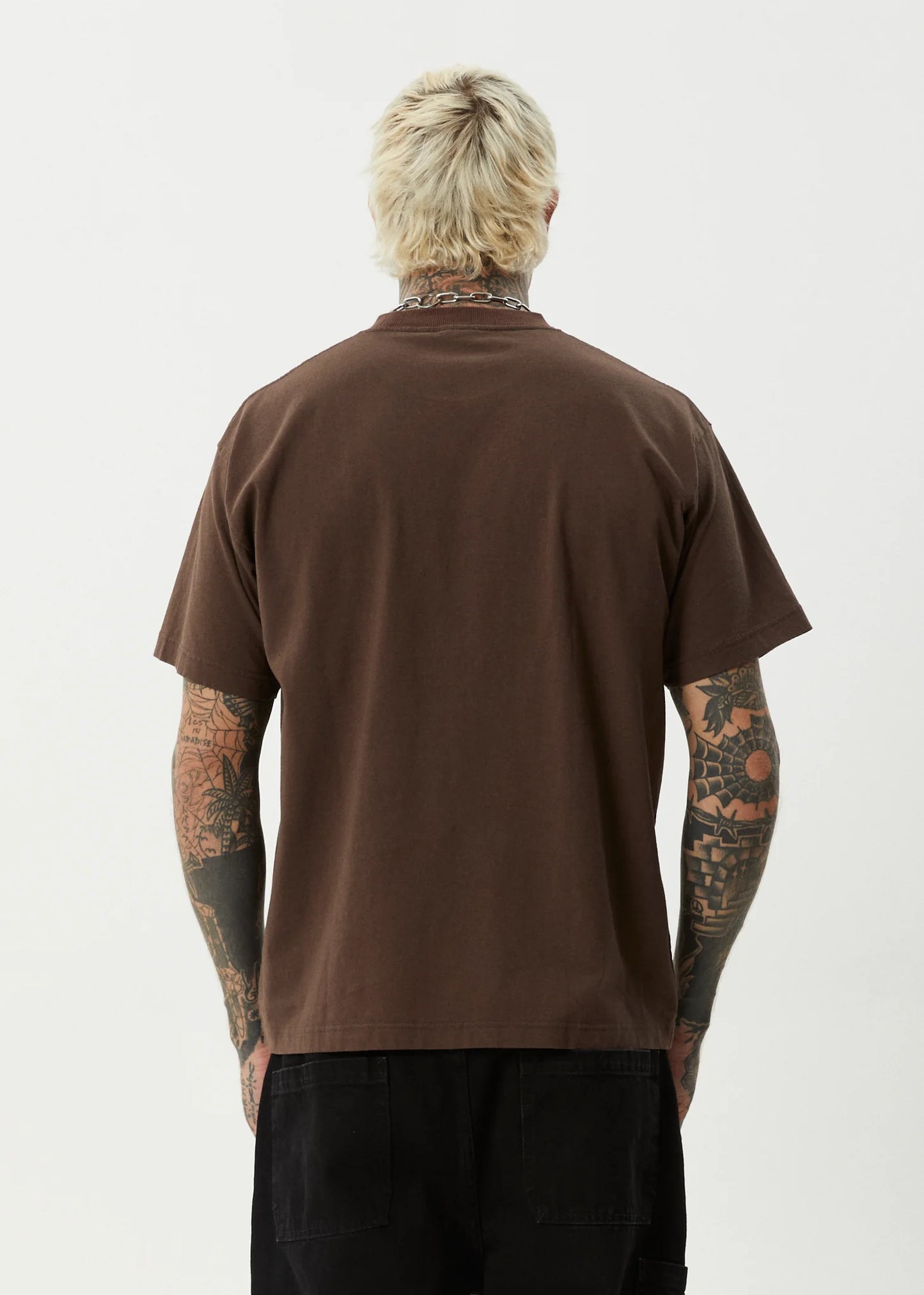 Trayback Boxy Tee - Coffee