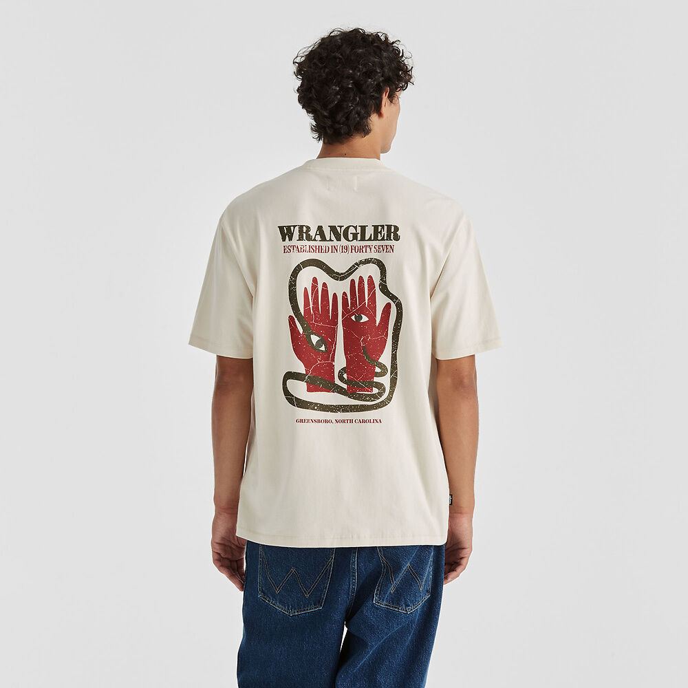 Two Hands Slacker Tee - Ecru