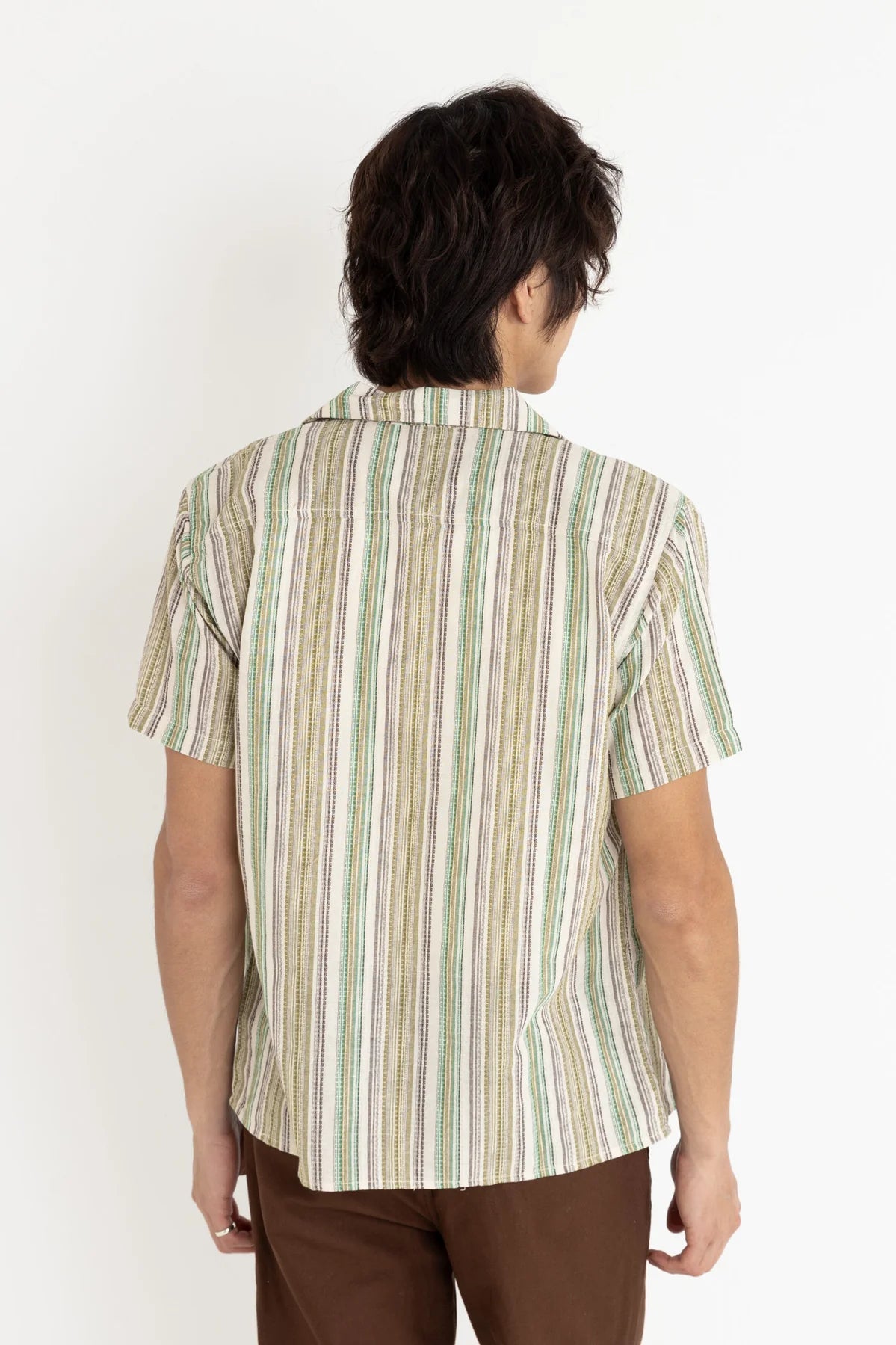 Vacation Stripe SS Shirt - Natural
