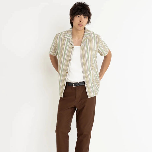 Vacation Stripe SS Shirt - Natural