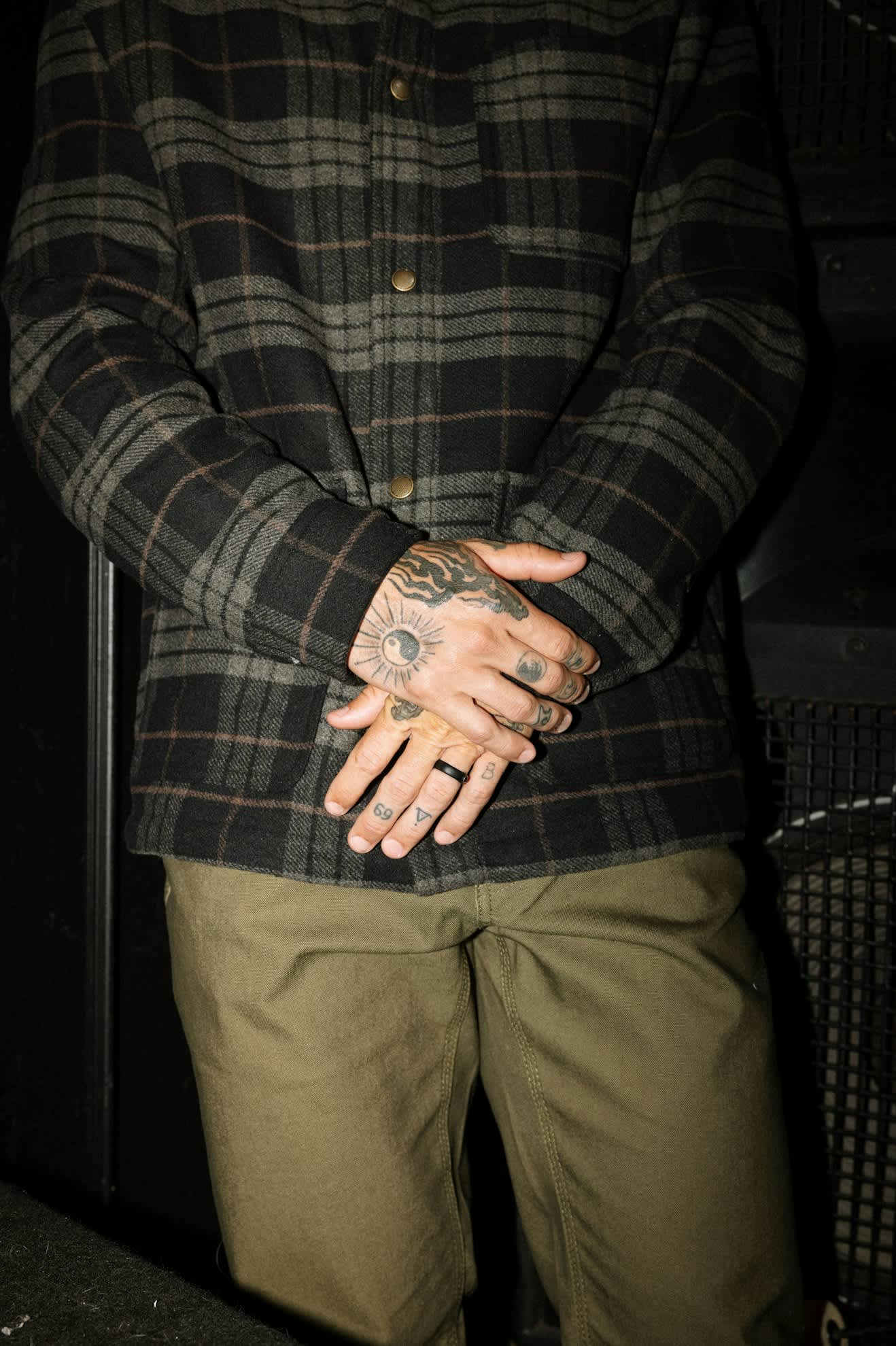 Bowery L/S Flannel - Black / Charcoal