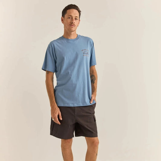 Worn Path SS T-Shirt - Sea Blue
