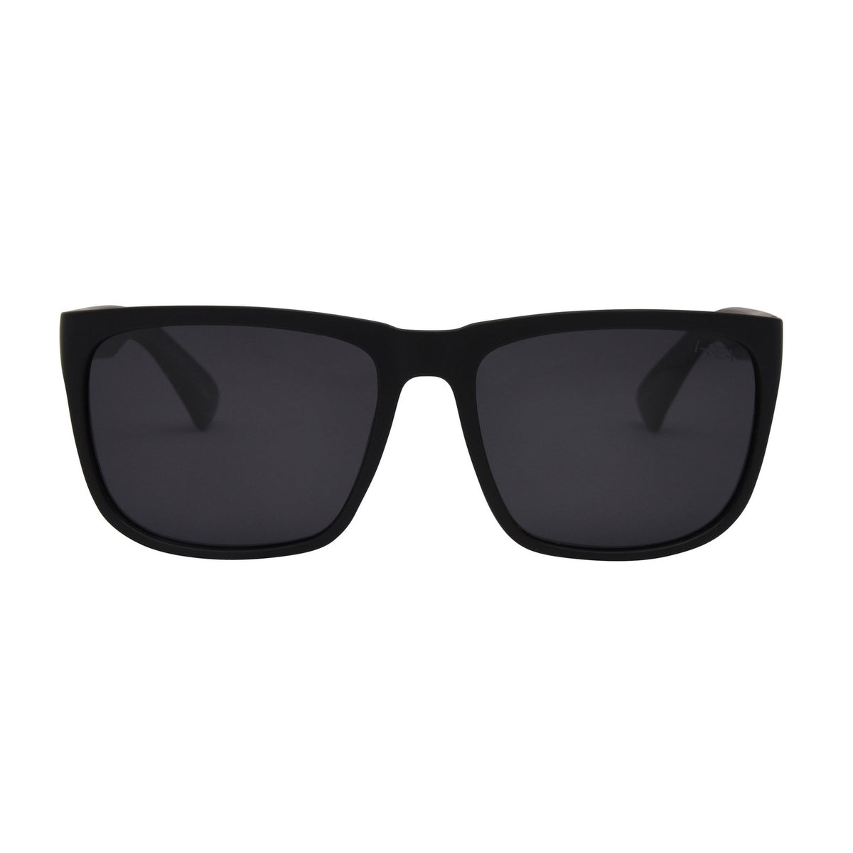 I-SEA Wyatt sunglasses, black frame with smoke polarised lens