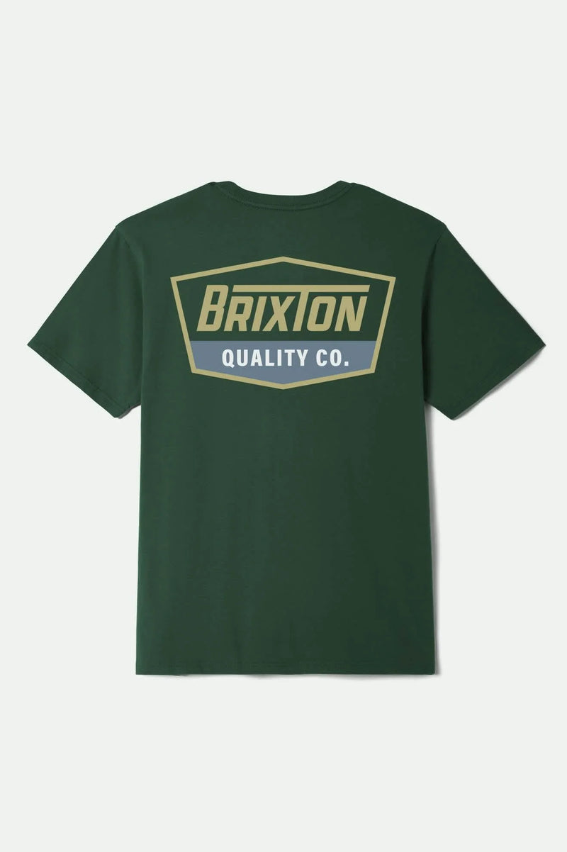 Regal S/S Standard T-Shirt - Forest Green / Curry / Grey Blue