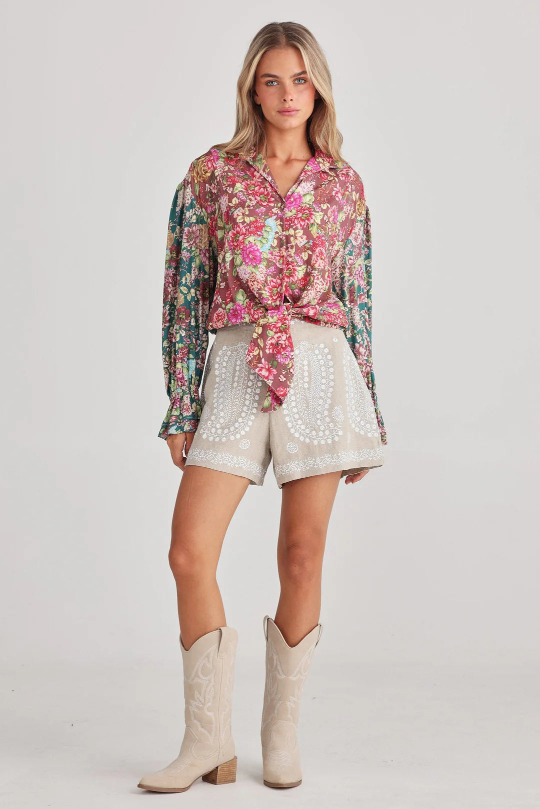 Zali Shirt- Rose Garden