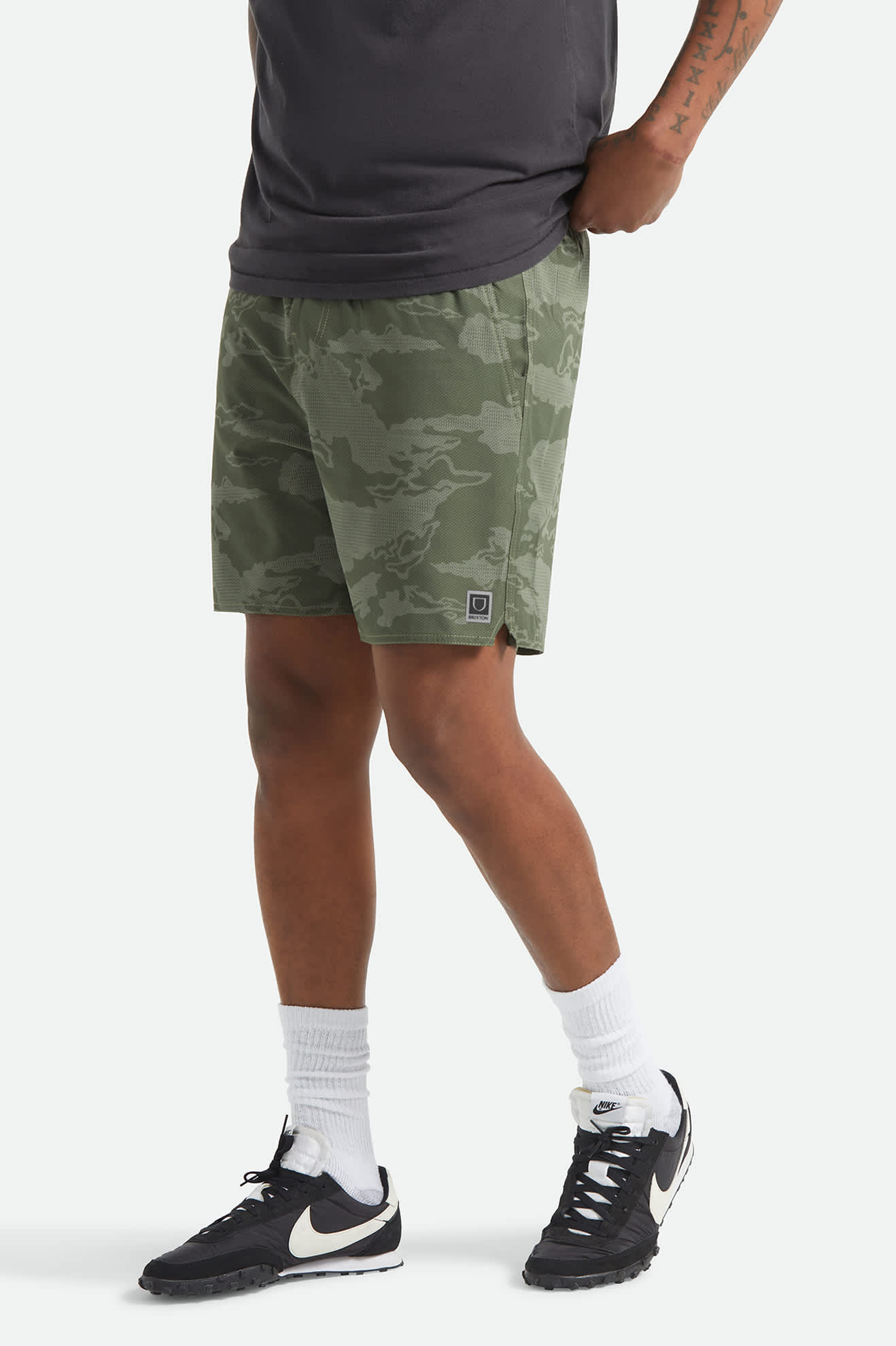 Journey Active Short - Olive Tiger Camo